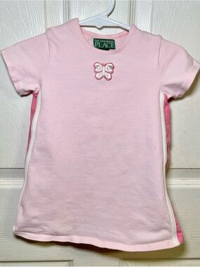 Vintage 1999 The Children’s Place Pink Butterfly Dress 24M Y2K